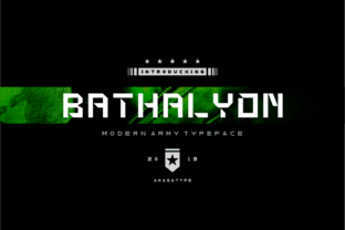Bathalyon Army: A Futuristic Display Font