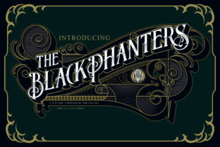 Blackphanters: A Display Font That Commands Attention—Without Saying a Word