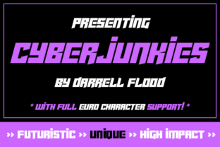 Cyberjunkies: A Futuristic Font Built for Precision and Identity