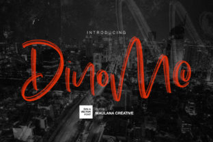 Dinomo: A Bold Handwritten SVG Font That Elevates Real-World Design Work