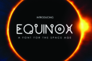 Equinox: A Futuristic Display Font