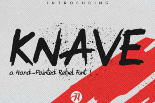 Knave: The Hand-Painted Brush Font That Commands Attention