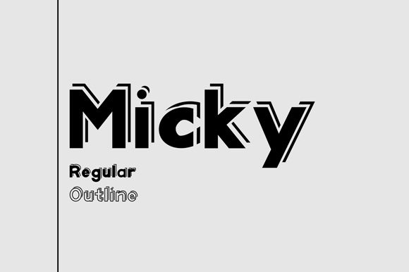 Micky: A Playful Font Duo for Headlines That Balances Charm and Clarity