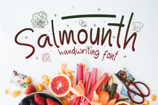 Salmounth: A Fresh Handwritten Display Font