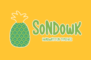 Sondowk: The Handwritten Font That Feels Like It Was Made for Your Next Project