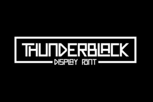 Thunderblack Font Overview